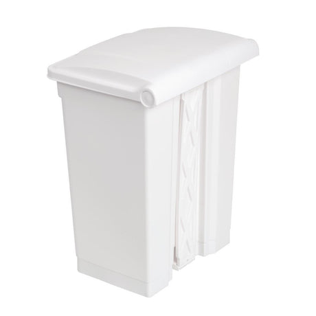 Poubelle de cuisine à pédale Jantex blanche 65L - FRANCE CHR