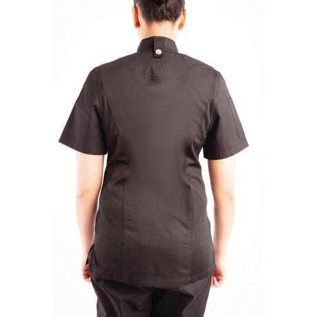 Veste de cuisine femme zippée légère Springfield Chef Works noire XS - FRANCE CHR