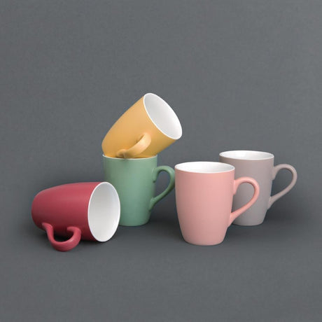 Mug pastel mat en porcelaine Olympia gris 320ml - FRANCE CHR