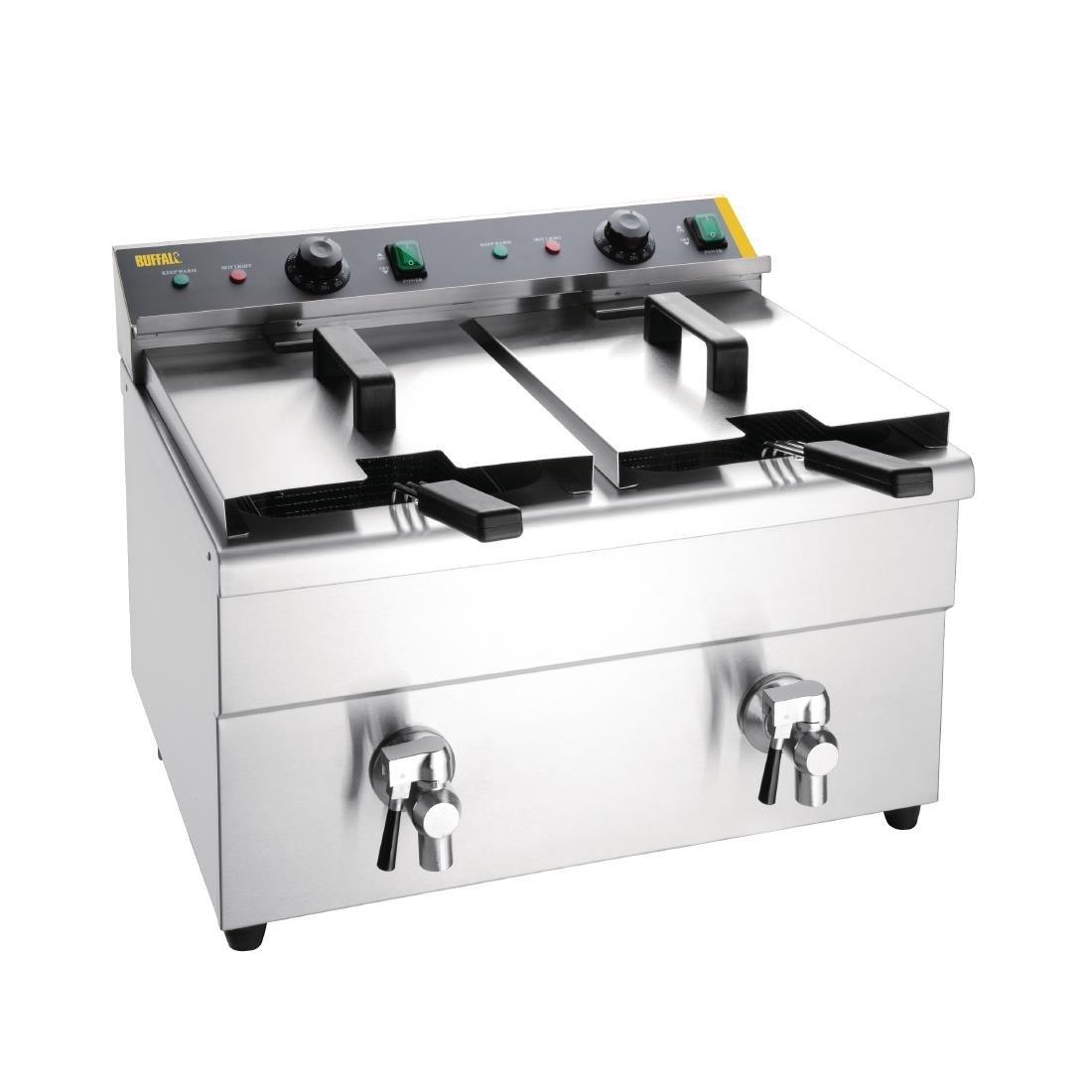 Friteuse induction double Buffalo 2 x 3 kW - FRANCE CHR