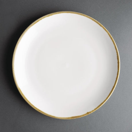 Assiettes plates rondes couleur craie Olympia Kiln 280mm (lot de 4) - FRANCE CHR