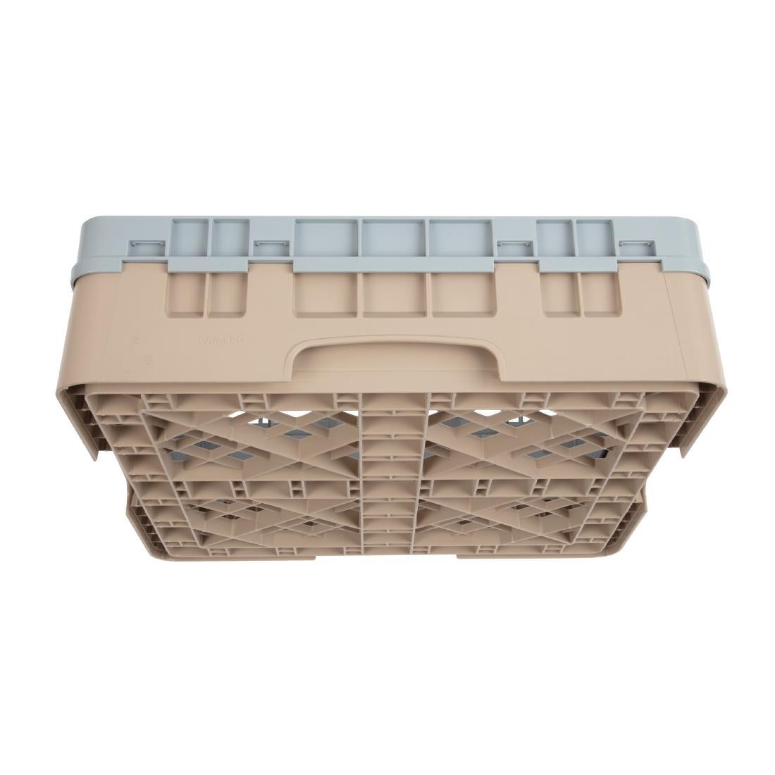 Casier à verres 16 compartiments Camrack Cambro beige hauteur max 92mm - FRANCE CHR