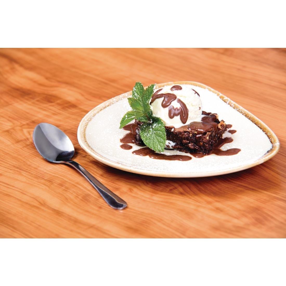 Assiettes triangulaires Olympia Kiln 165mm sable (Lot de 6) - FRANCE CHR