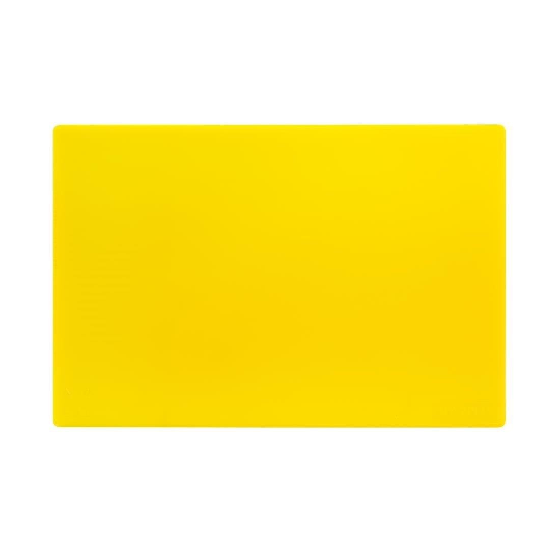 Planche à découper standard basse densité Hygiplas jaune - FRANCE CHR