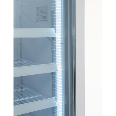 Vitrine réfrigérée négative une porte avec bandeau lumineux Polar Série G 412L - FRANCE CHR