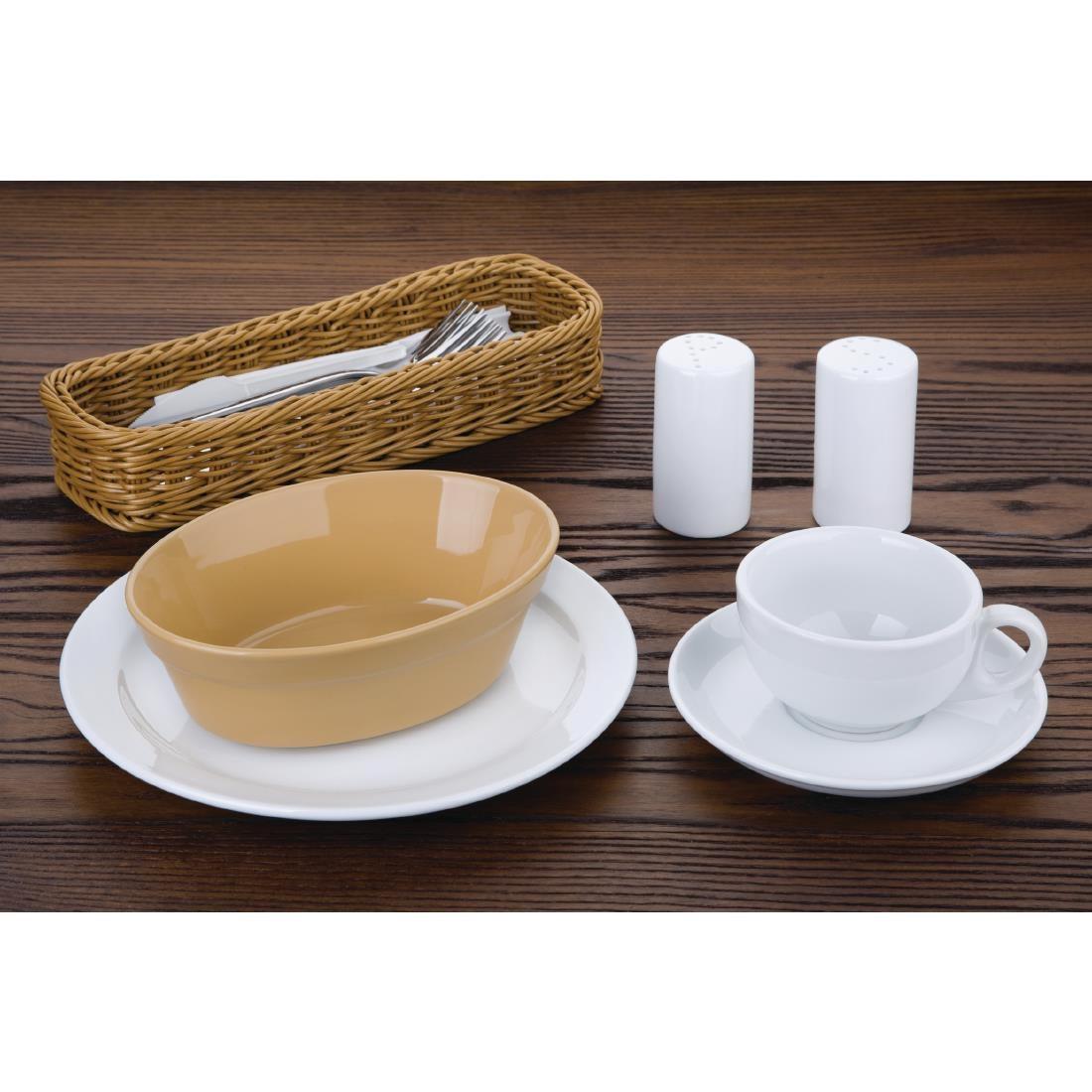 Plats à gratin ovales Olympia Stoneware 180 x 133mm (Lot de 6) - FRANCE CHR