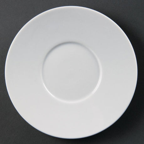 Soucoupes élégantes Olympia Whiteware 148mm (Lot de 12) - FRANCE CHR