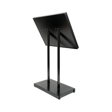 Porte-menu à LED blanches en acier noir Securit 8xA4 (hors poteau et socle) - FRANCE CHR