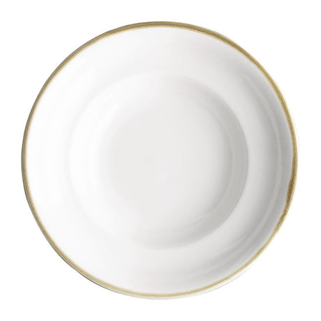 Assiettes à pâtes Olympia Kiln couleur craie 250mm (lot de 4) - FRANCE CHR