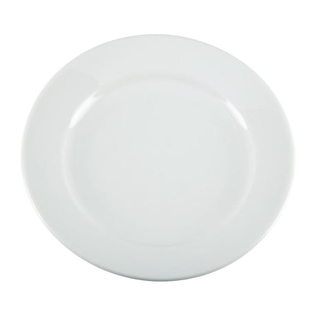 Assiettes à bord large blanches Olympia 165mm (Lot de 12) - FRANCE CHR