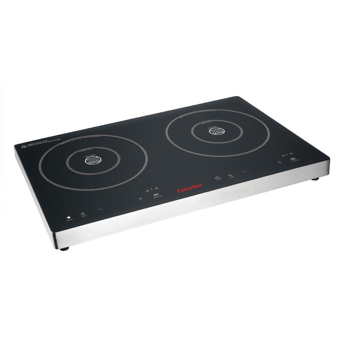 Double plaque de cuisson induction à commande tactile Caterlite 3 kW - FRANCE CHR