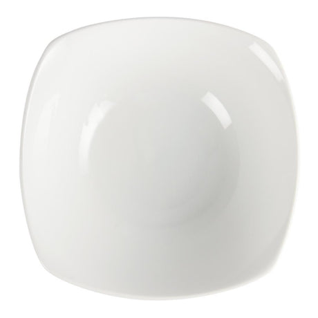 Bols carrés arrondis Olympia Whiteware 180 mm (lot de 12) - FRANCE CHR