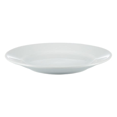 Assiettes à bord large blanches Olympia 165mm (Lot de 12) - FRANCE CHR