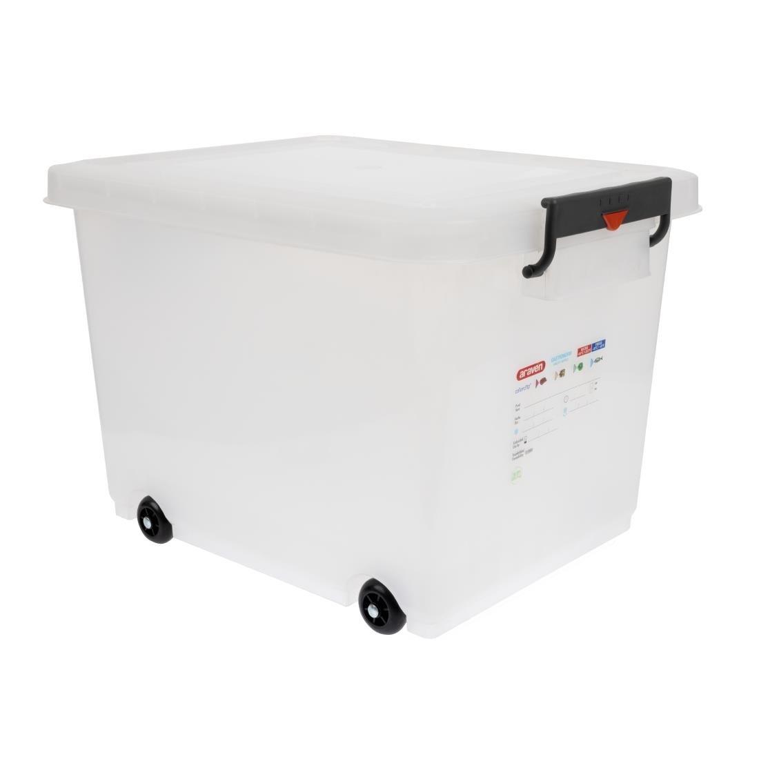 Conteneur alimentaire mobile avec couvercle Araven 50L - FRANCE CHR