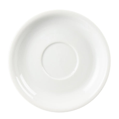 Soucoupes pour tasses à cappuccino blanches Olympia Whiteware 160mm (lot de 12) - FRANCE CHR