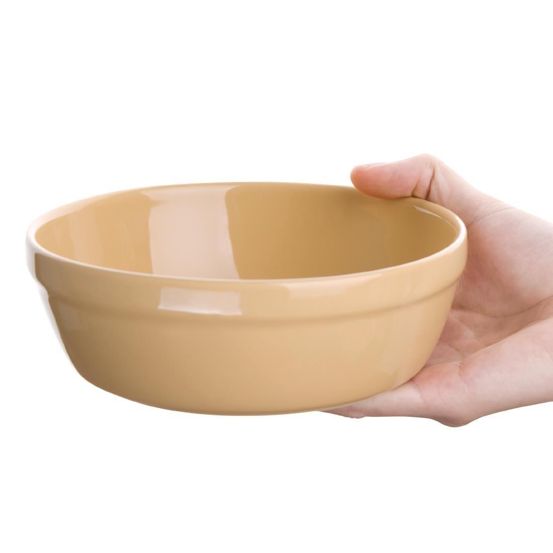 Plats à gratin ronds Olympia Stoneware 156mm (Lot de 6) - FRANCE CHR