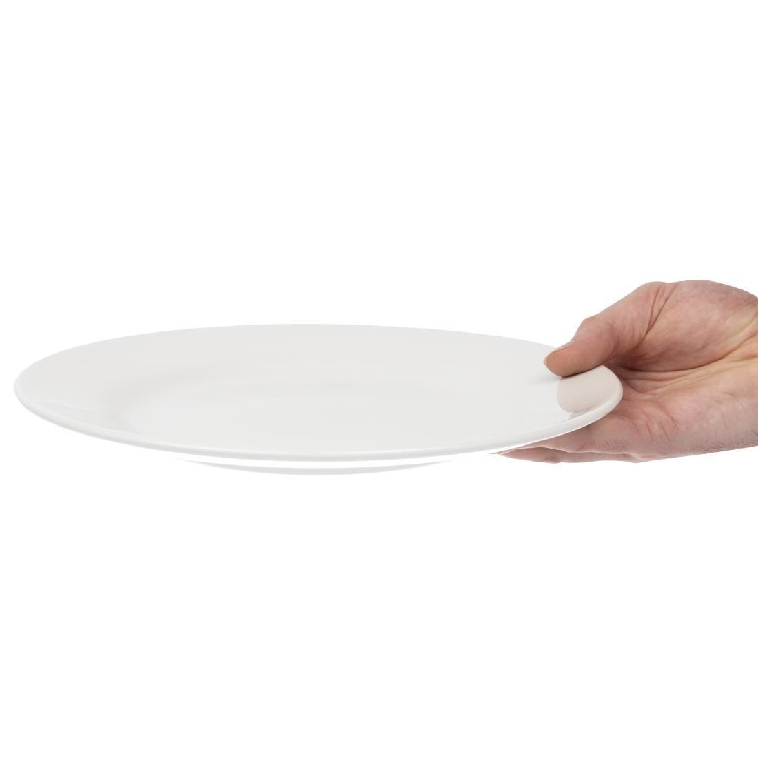 Assiettes classiques blanches Churchill 280mm (Lot de 12) - FRANCE CHR
