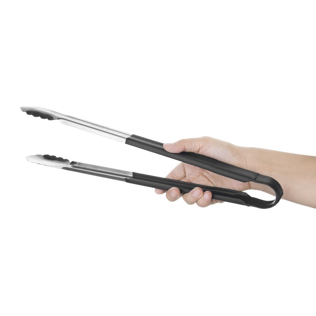Pince de service code couleur Hygiplas 405mm noire - FRANCE CHR
