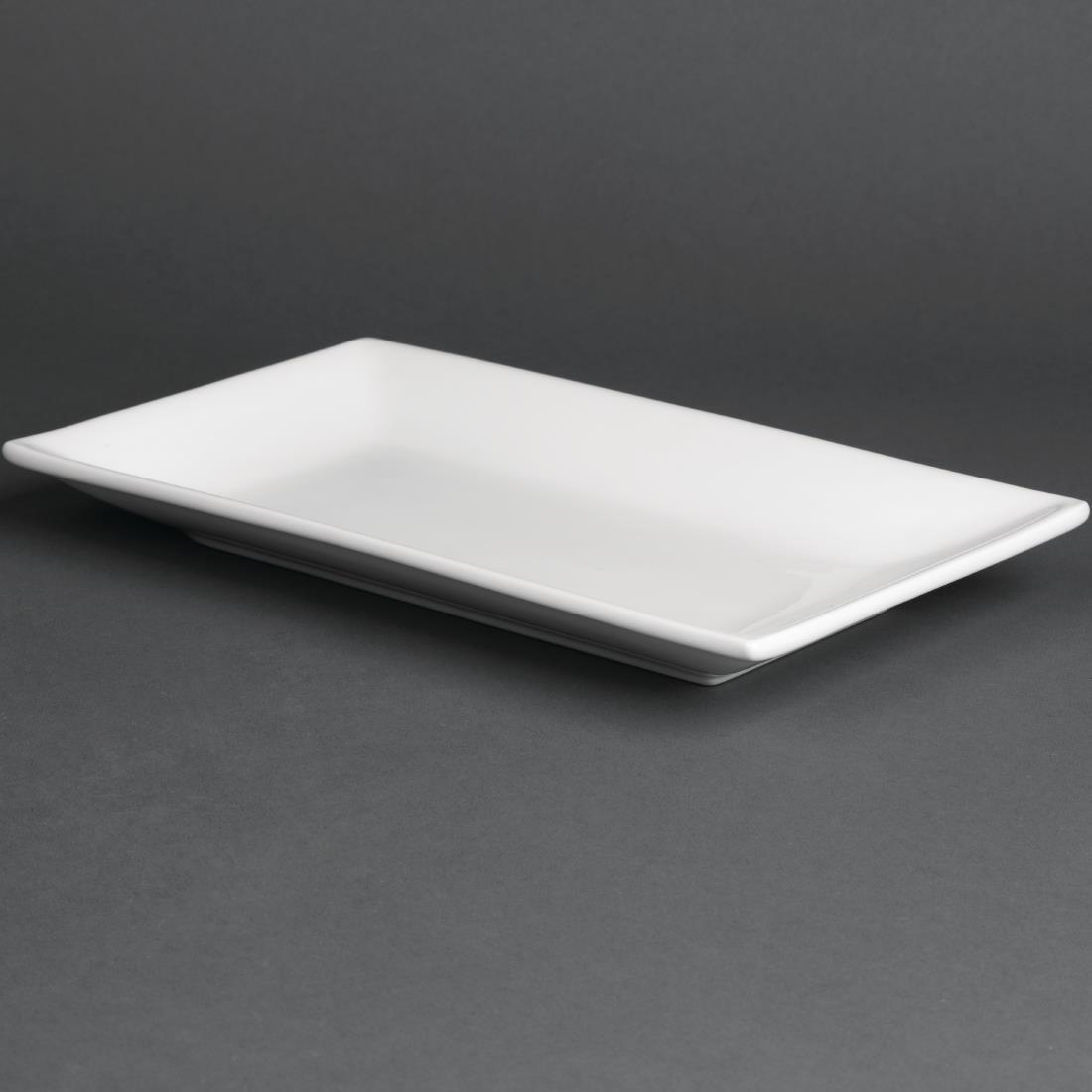 Plat rectangulaire de service 250 x 150mm Olympia (Lot de 4) - FRANCE CHR