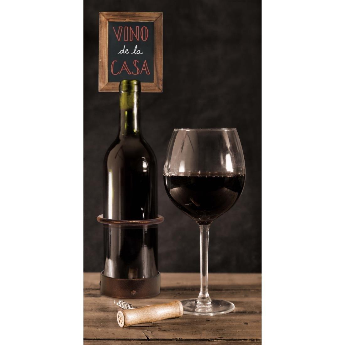 Présentoir à vin avec ardoise Securit 1 bouteille - FRANCE CHR