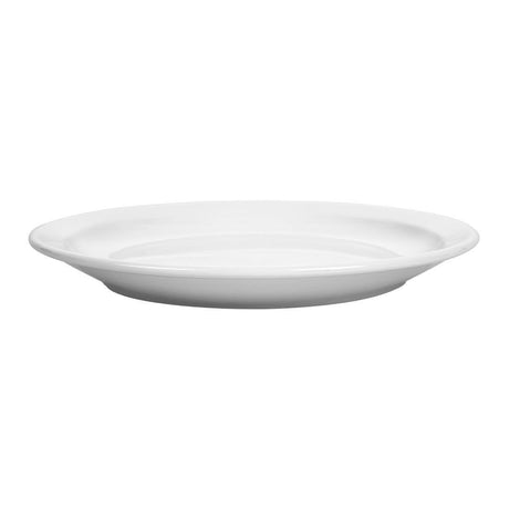 Assiettes à bord étroit blanches Olympia 250mm (Lot de 12) - FRANCE CHR