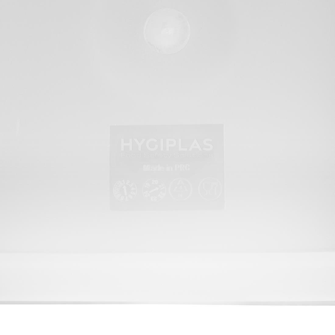 Couvercle carré blanc petit Hygiplas - FRANCE CHR