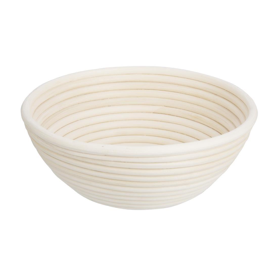 Panier de fermentation rond en rotin Vogue 220x80mm - FRANCE CHR