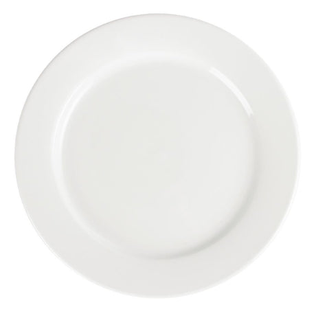 Assiettes à bord large blanches Olympia 280mm (Lot de 6) - FRANCE CHR