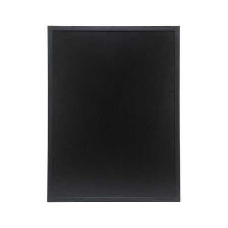 Ardoise murale cadre en bois noir avec feutre craie et fixations Securit 60x80cm - FRANCE CHR
