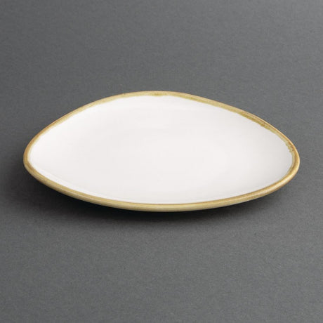 Assiettes triangulaires couleur craie Olympia Kiln 165mm (lot de 6) - FRANCE CHR