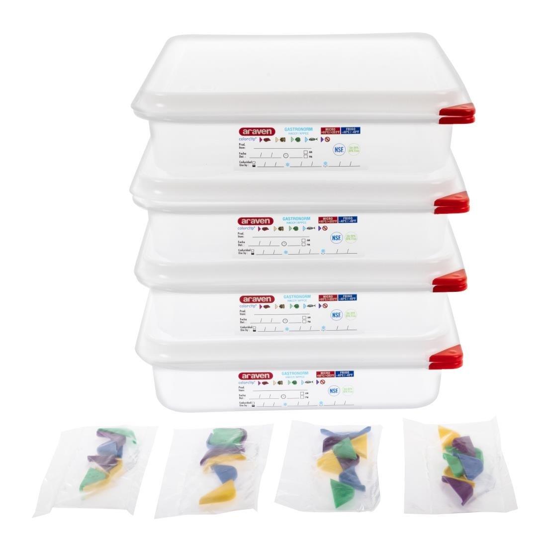 Boîte alimentaire GN1/2 Araven 4L (Lot de 4) - FRANCE CHR