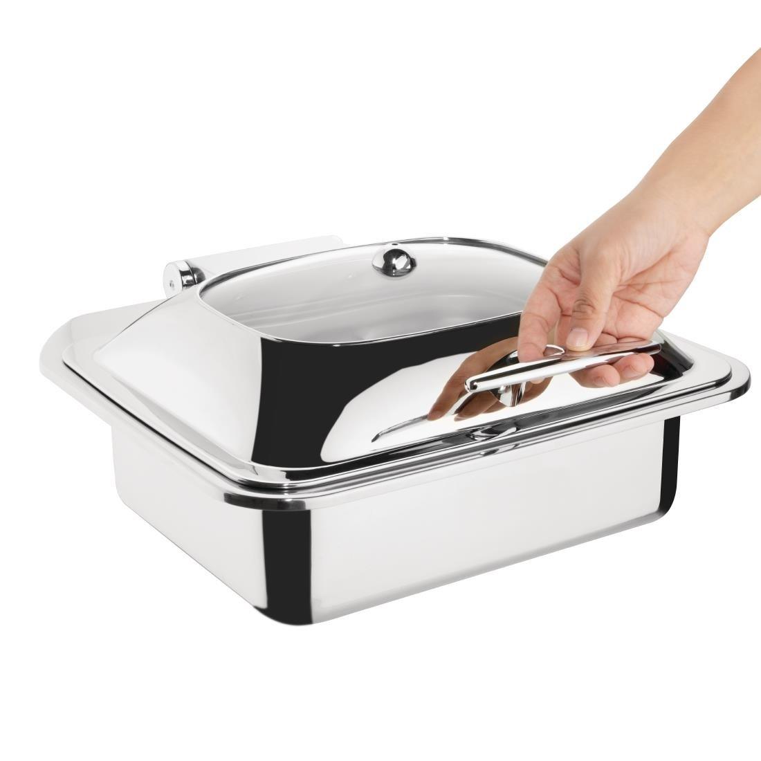 Ensemble chafing dish induction Olympia GN 1/2 avec support - FRANCE CHR