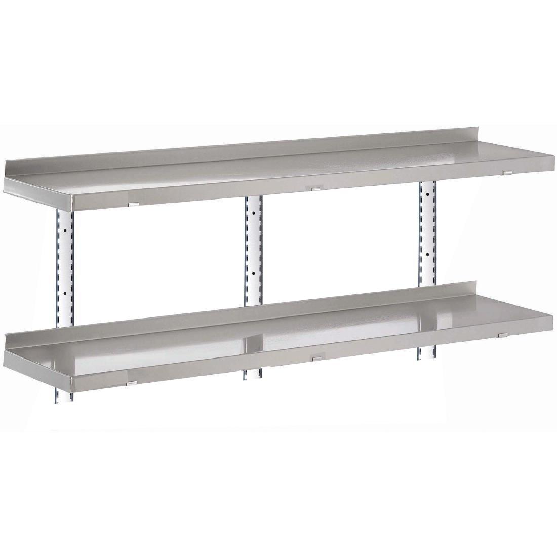 Etagère murale inox sans supports Gastro M 1600 x 400mm - FRANCE CHR