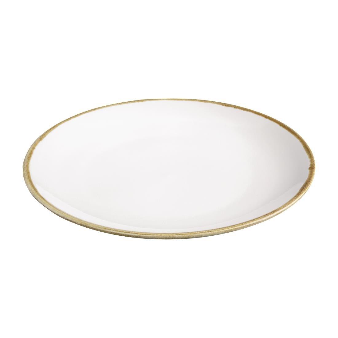 Assiettes plates rondes couleur craie Olympia Kiln 280mm (lot de 4) - FRANCE CHR