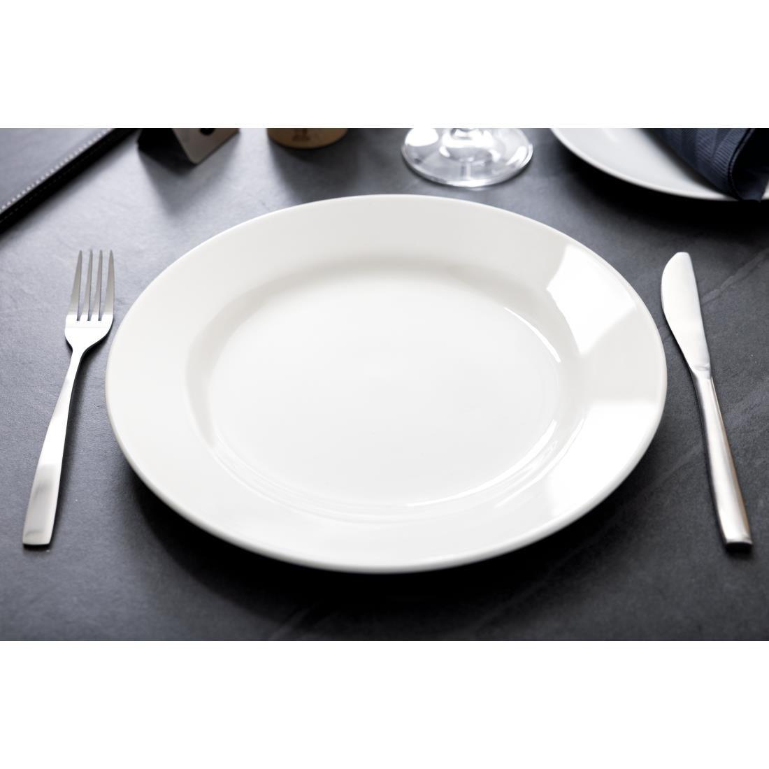 Assiettes classiques blanches Churchill 280mm (Lot de 12) - FRANCE CHR