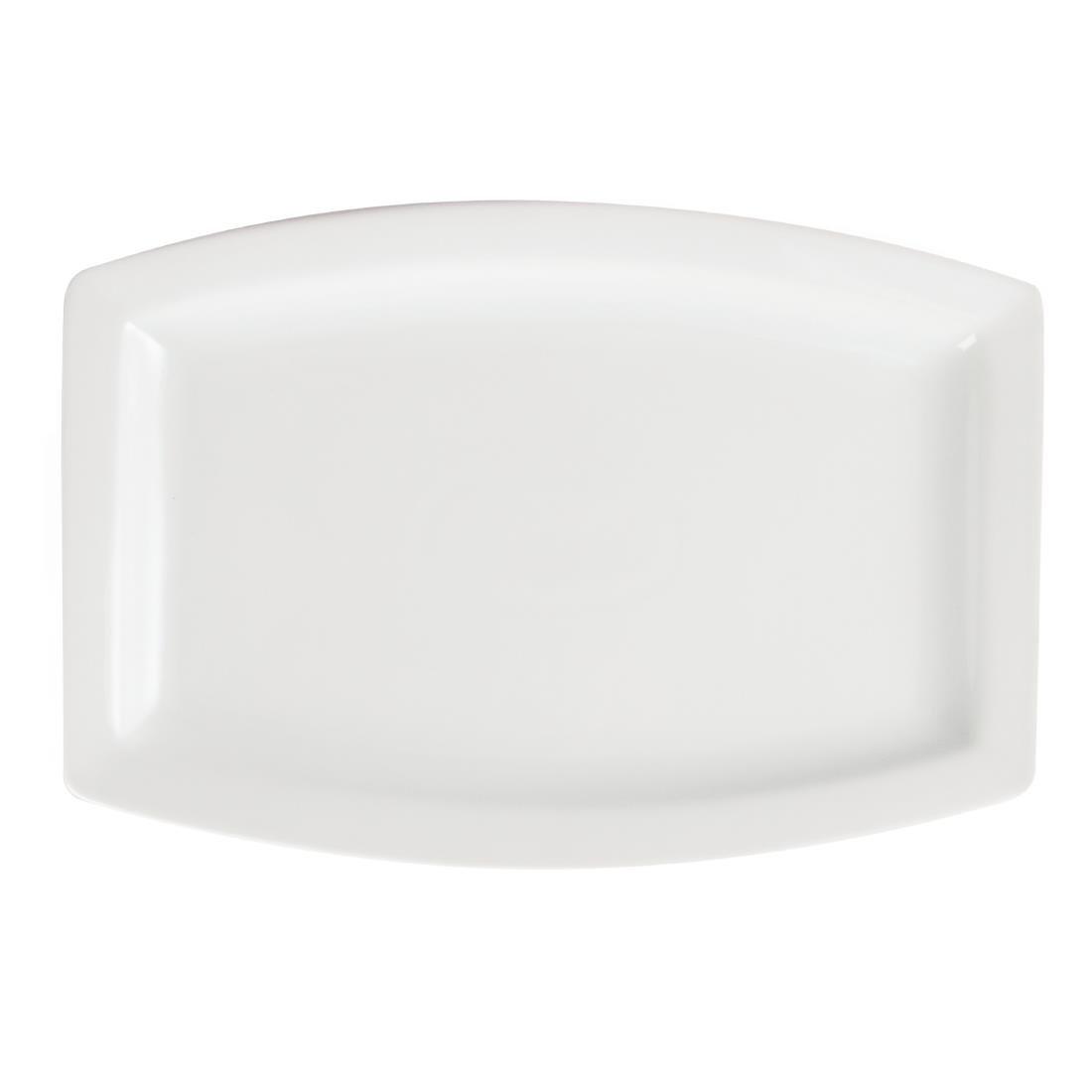 Assiette rectangulaire Olympia Whiteware 320mm (Lot de 6) - FRANCE CHR