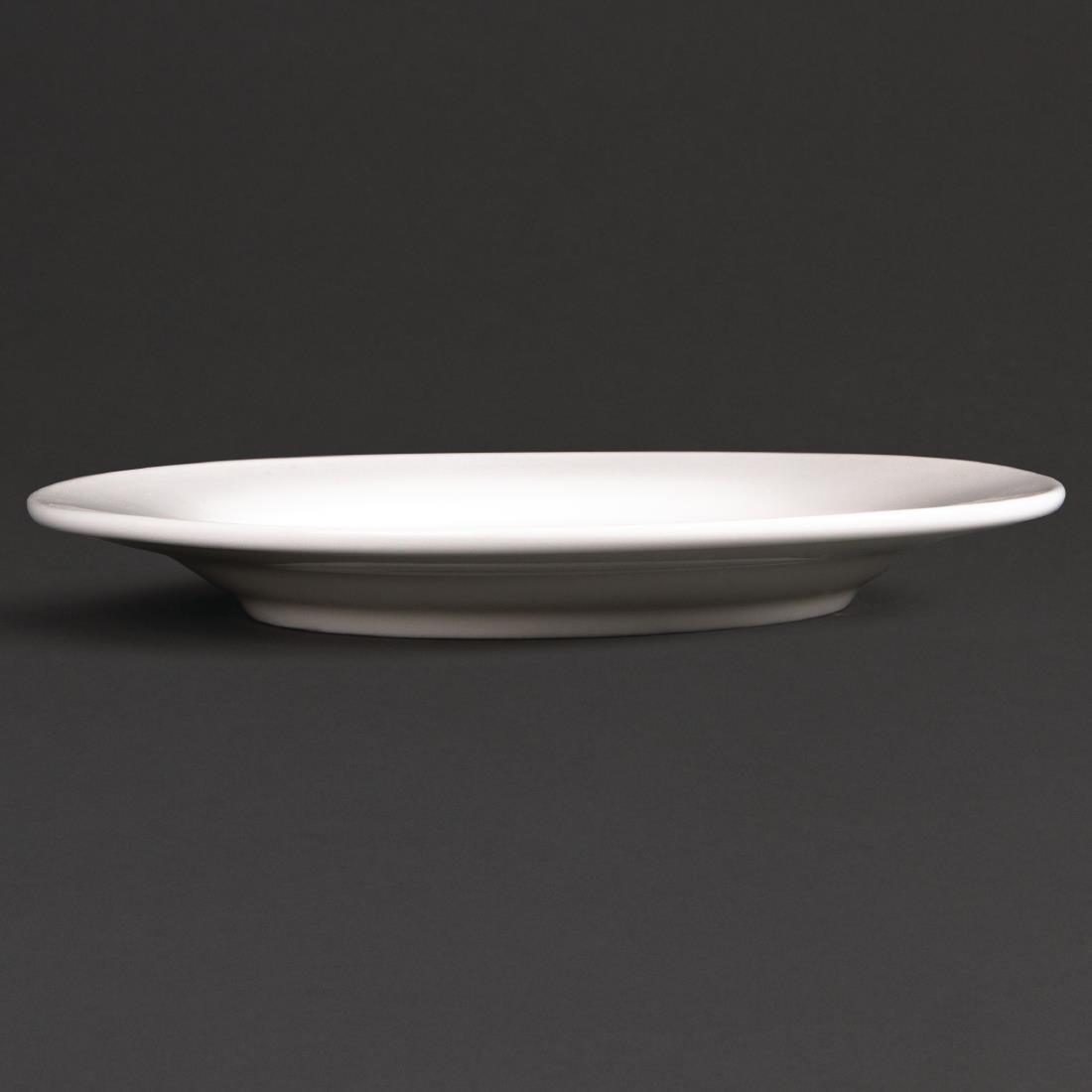 Assiettes rondes à bord large Olympia Lumina 150mm (Lot de 6) - FRANCE CHR