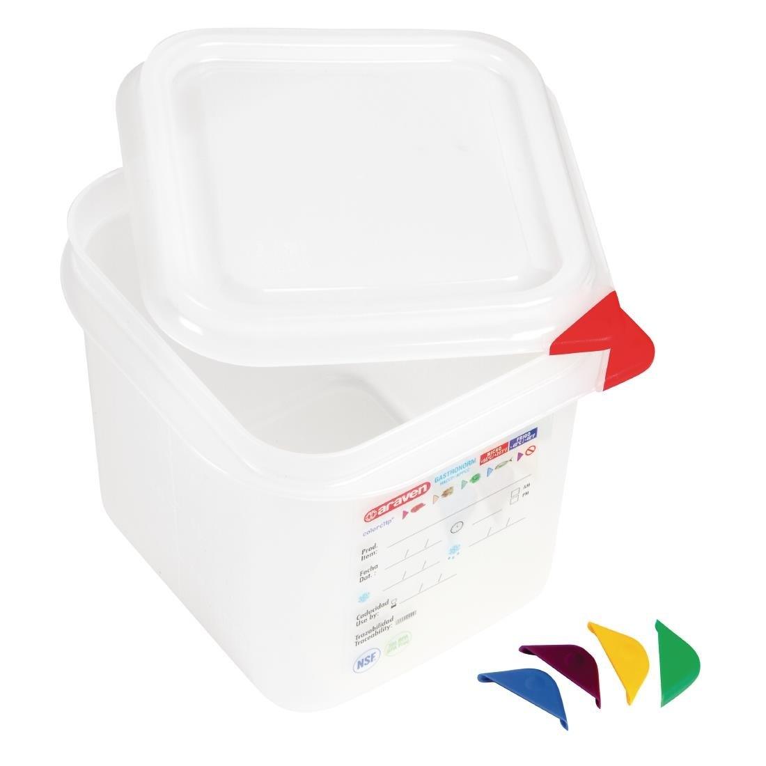 Boîte alimentaire GN 1/6 Araven 2,6L (Lot de 4) - FRANCE CHR