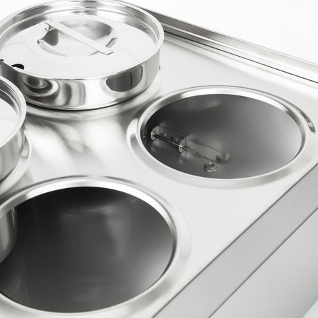 Bain-Marie 4 pots Lincat Silverlink 600 BS4W - FRANCE CHR