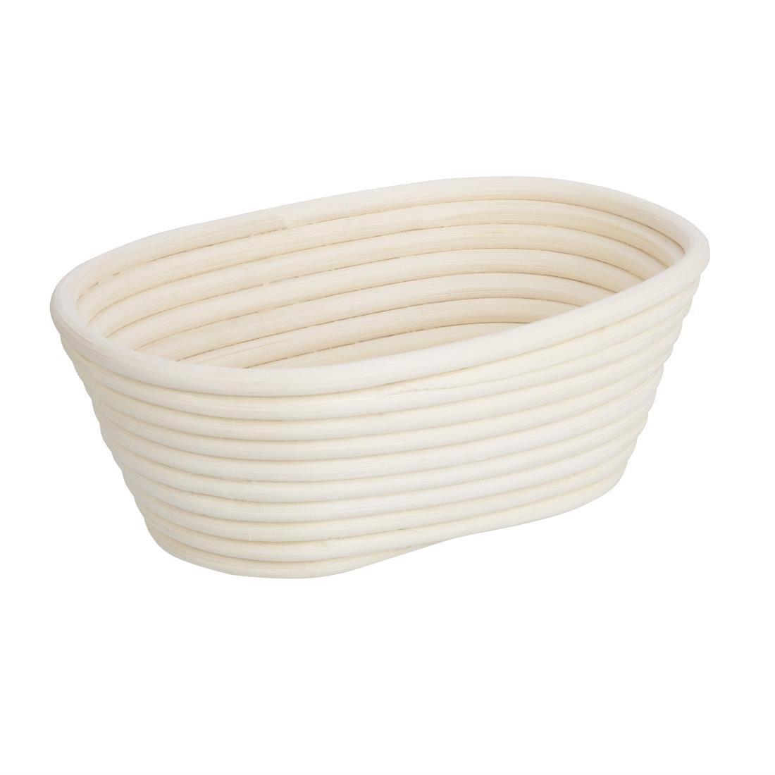 Panier de fermentation ovale en rotin Vogue 210x150x80mm - FRANCE CHR