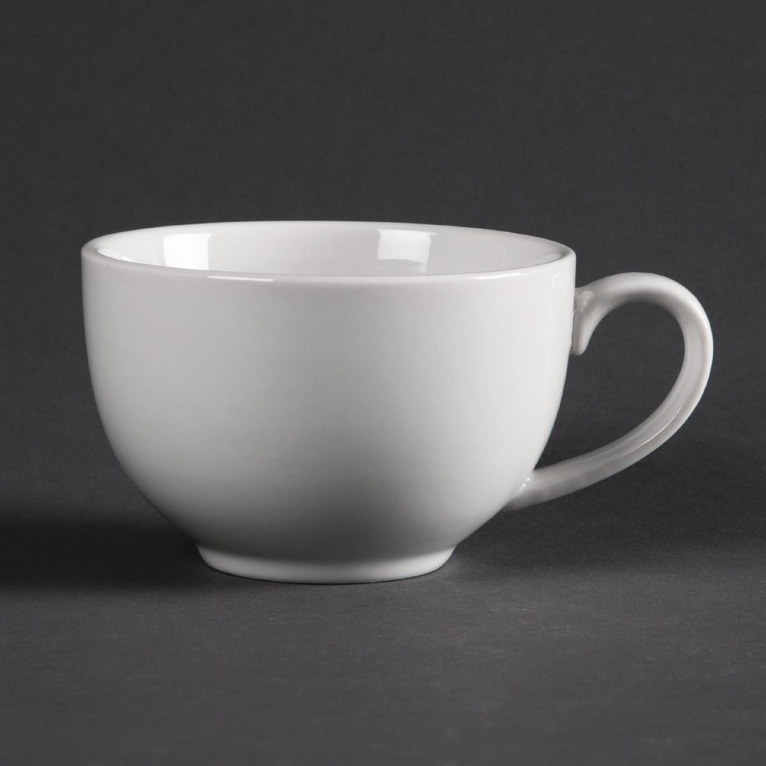 Tasses élégantes Olympia Whiteware 230ml (Lot de 12) - FRANCE CHR