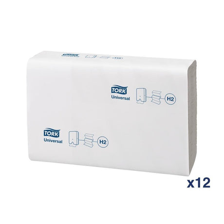 Essuie-mains 1 pli pliage en Z Tork blanc (lot de 12) - FRANCE CHR