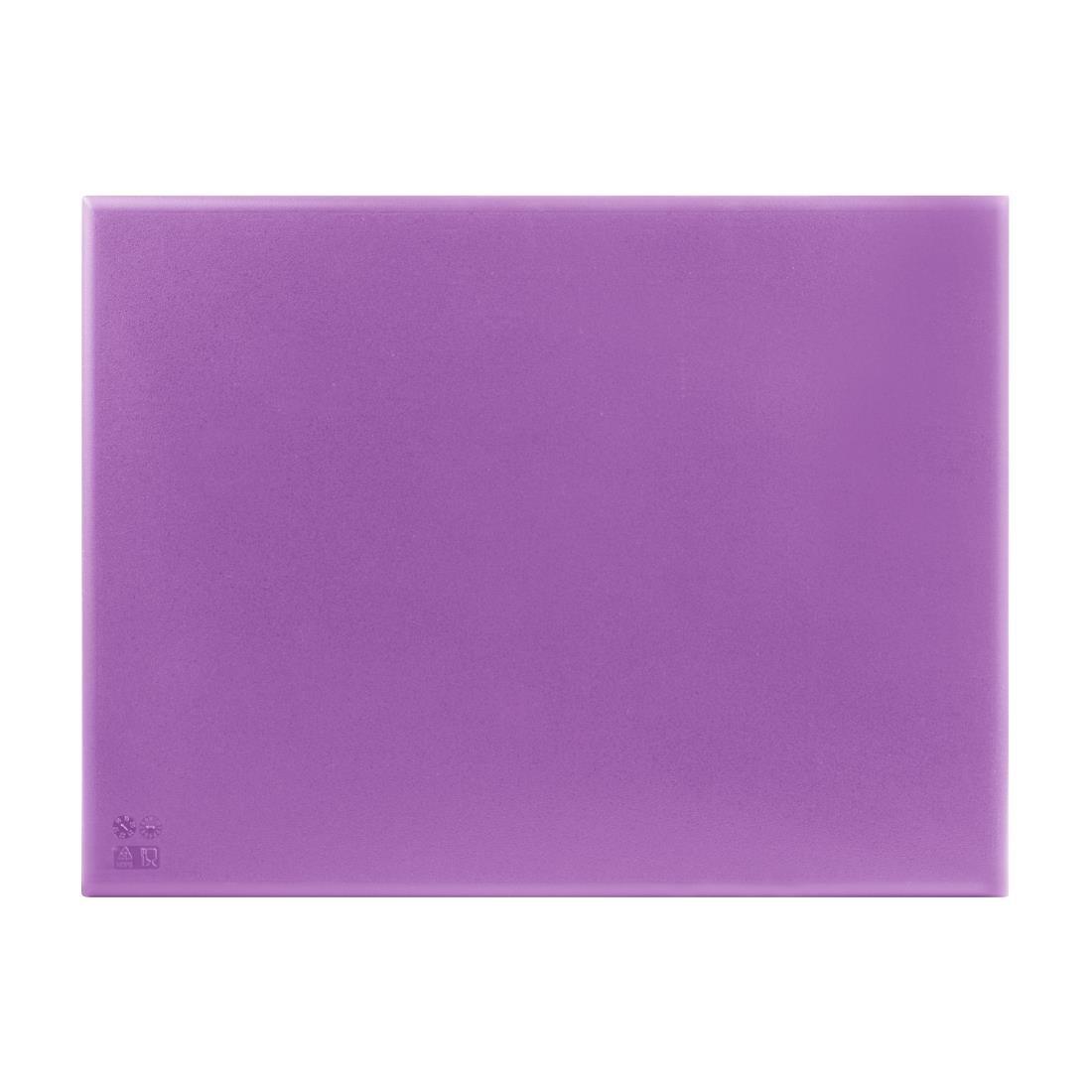 Planche à découper haute densité Hygiplas violette 600x450x25mm - FRANCE CHR