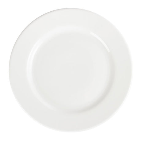 Assiettes à bord large blanches Olympia 310mm (Lot de 6) - FRANCE CHR