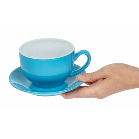 Tasses à cappuccino Olympia Café bleues 340 ml (lot de 12) - FRANCE CHR