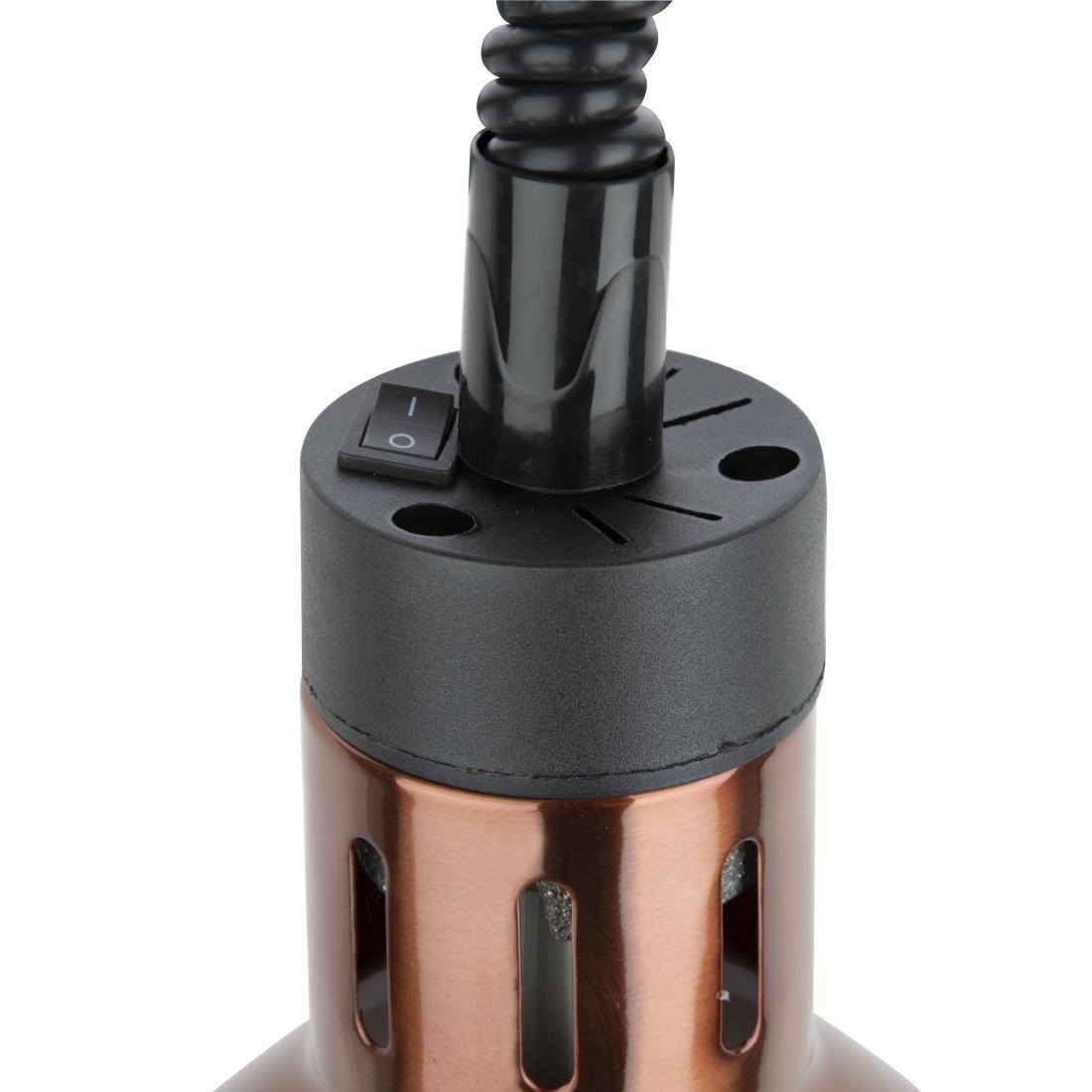 Lampe chauffante rétractable Buffalo finition cuivre - FRANCE CHR