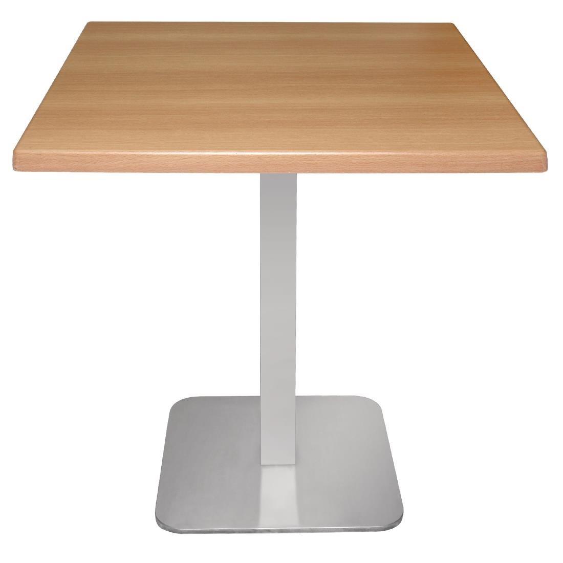 Pied de table carré en acier inoxydable Bolero - FRANCE CHR