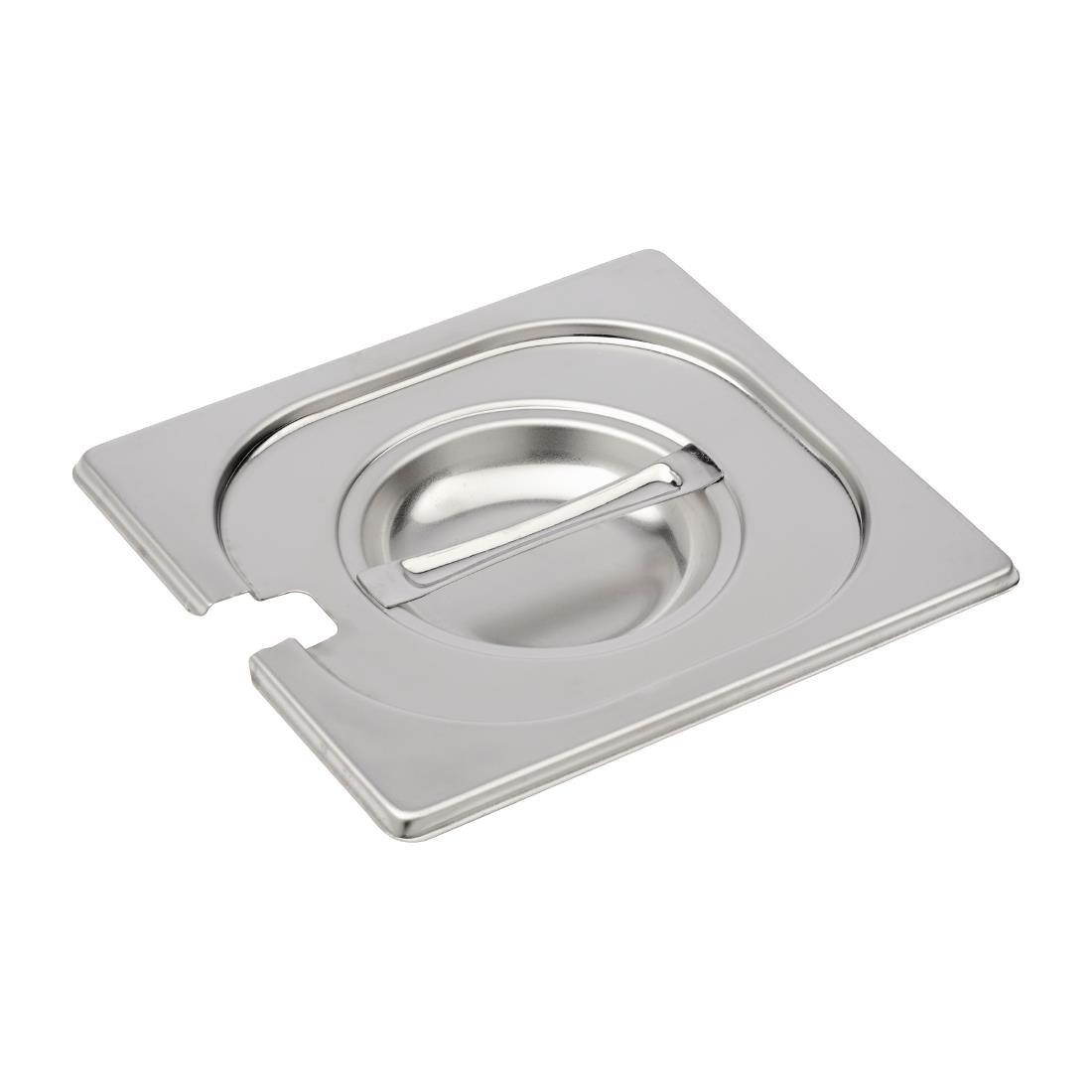 Couvercle inox avec encoche GN 1/6 Gastro M - FRANCE CHR