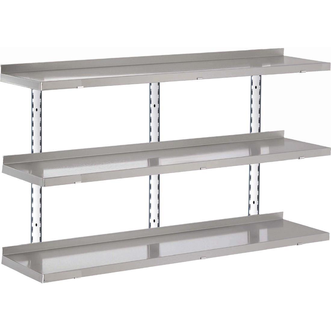 Etagère murale inox sans supports Gastro M 1400 x 400mm - FRANCE CHR