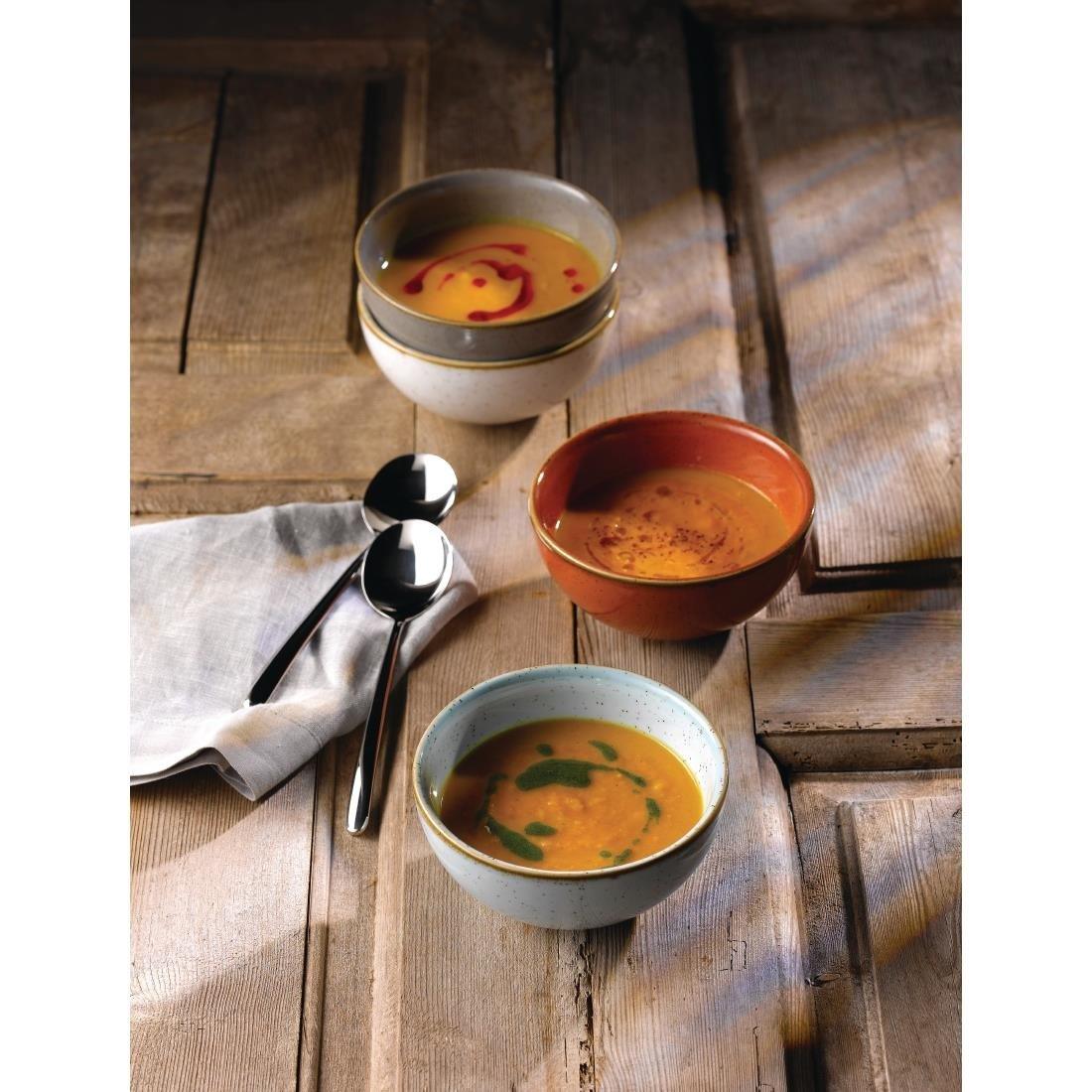 Bols à soupe ronds Churchill Stonecast gris 132mm (lot de 12) - FRANCE CHR